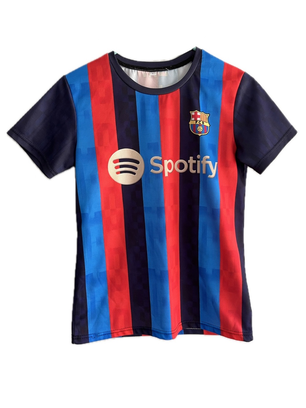 FC Barcelona Short Sleeve Jersey - Red & Blue Small